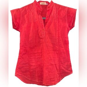 “Pinot noir” vtg 80’s cap sleeves, embroidered %100  cotton top